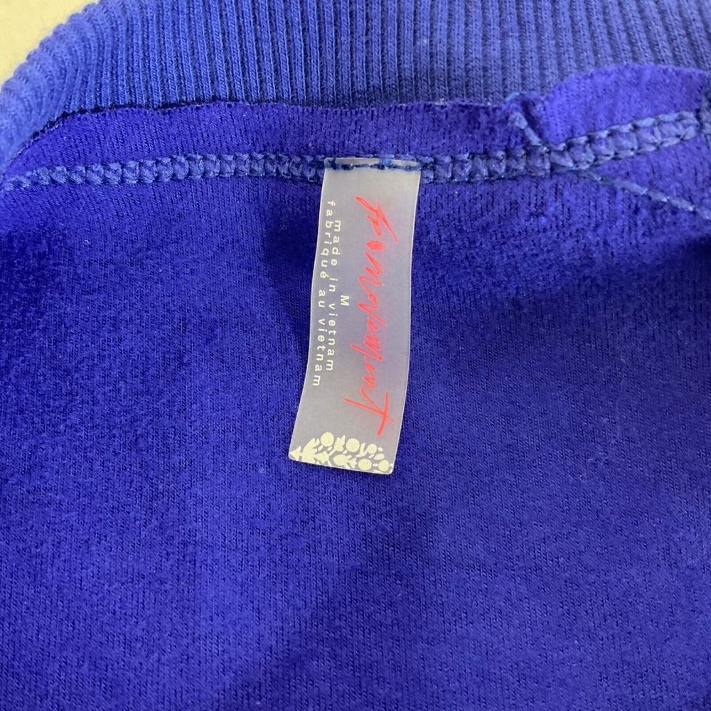 Free People Movement Reveal Sweatshirt Womens Size Medium Blue Oversized $98 Nwt - Picture 5 of 11